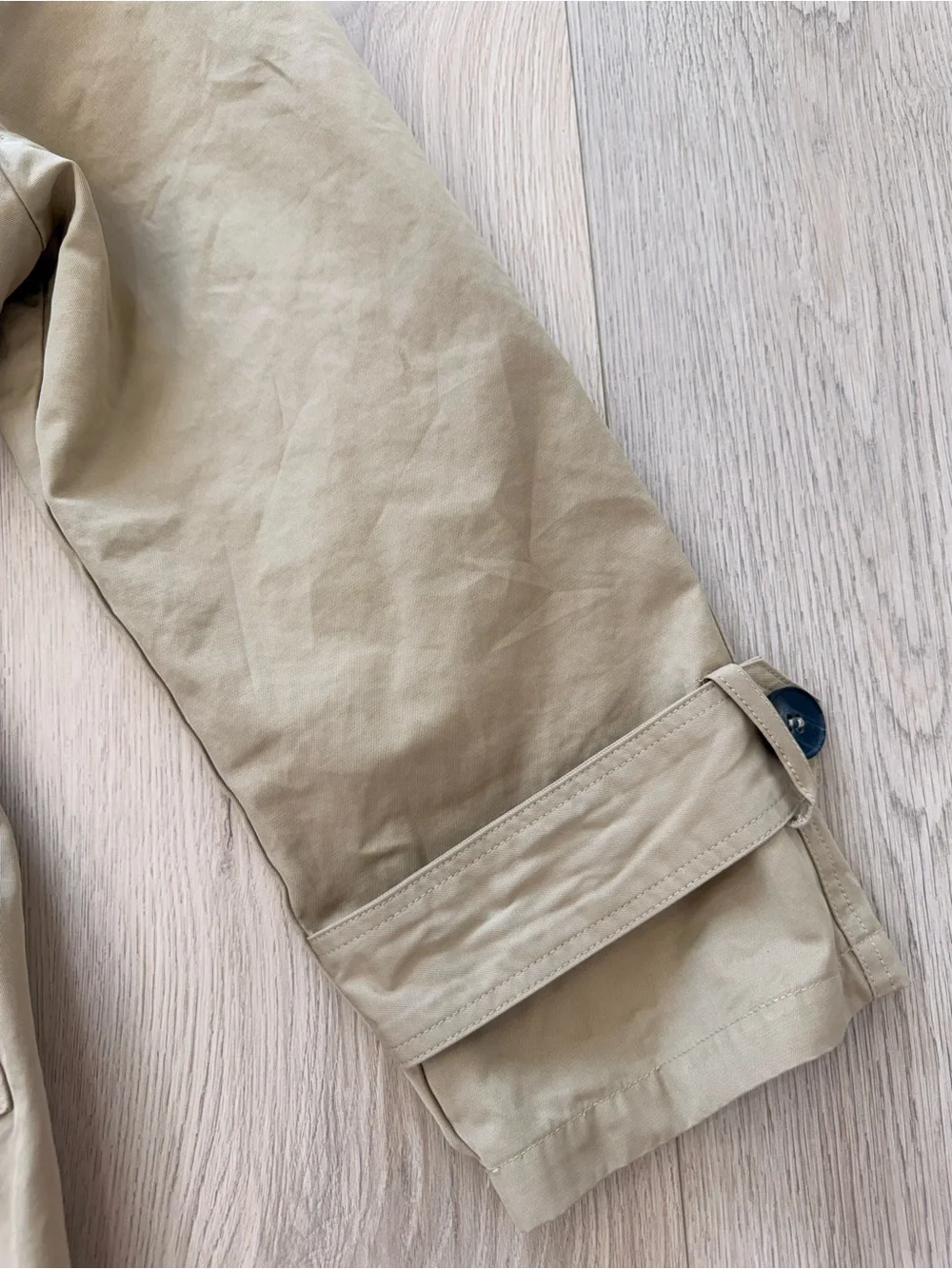 Bailey 44 Tan Double-Breasted Trench Coat with Waist Tie - Picture 3 of 6